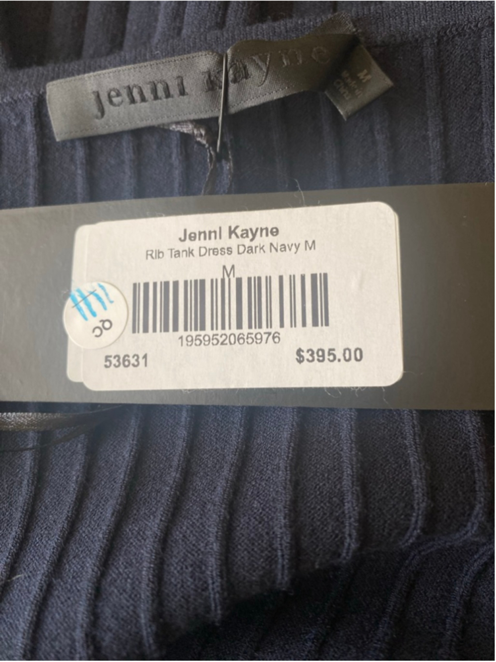 NWT Jenni Kayne Rib Tank Maxi Dress Dark Navy M - Picture 9 of 10